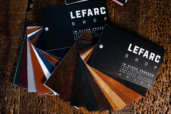 With the word our first international customer: LEFARC tannery